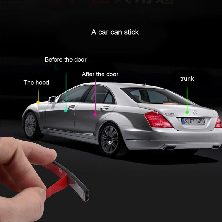 4m B Shape Car Decorative Strip Rubber Chrome Decoration Strip Door Seal Window Seal
