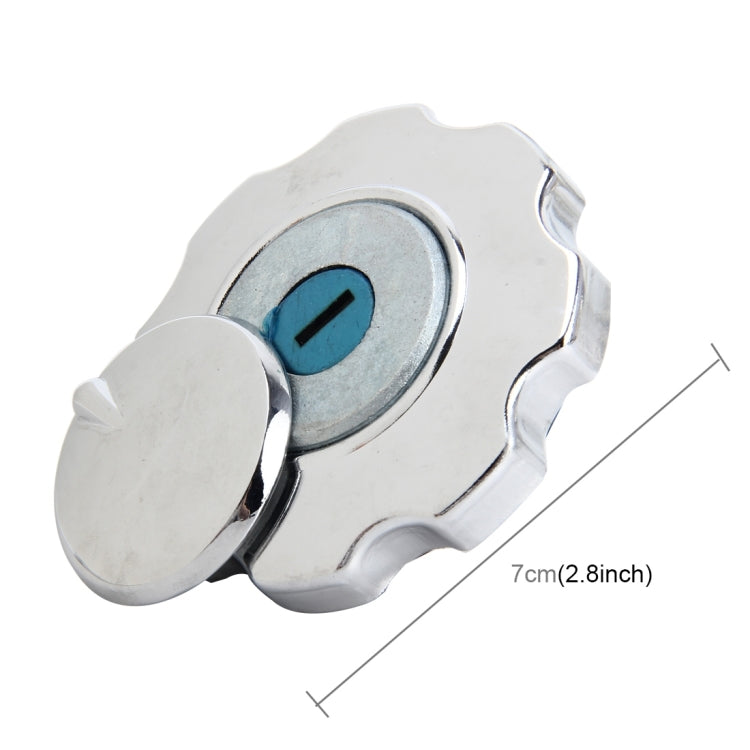 Motorcycle Fuel Tank Lock Electric Door Lock Head Lock Set with Two Universal Keys for XF125