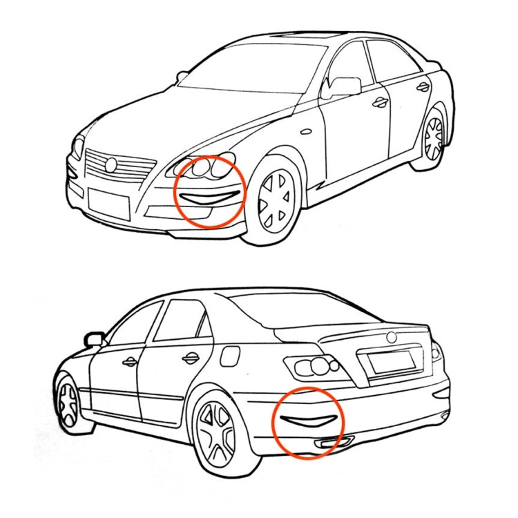 2 PCS YI-237 Universal Car Body Bumper Guard Protector Sticker Turning Guard/Car Crash Bar Bumper Strips /Car Crash Strips/Anti-rub Strips/Anti-rub Bar