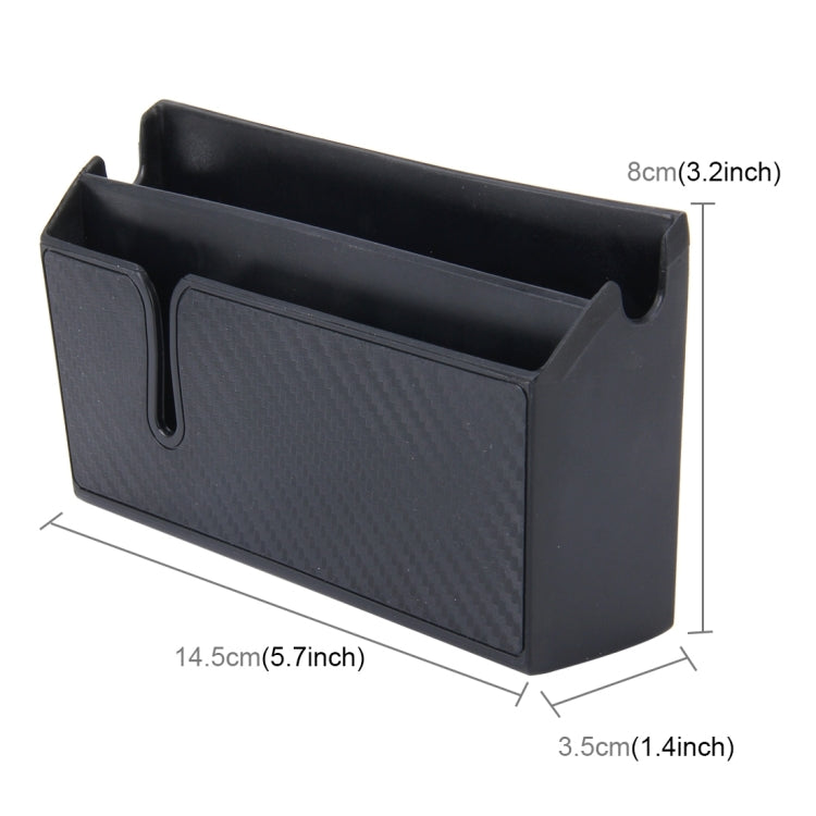 Car EVA Carrying Organizer Storage Double-layer Sticker Bag for Phone Coin Key and Other Small Items(Big Size)