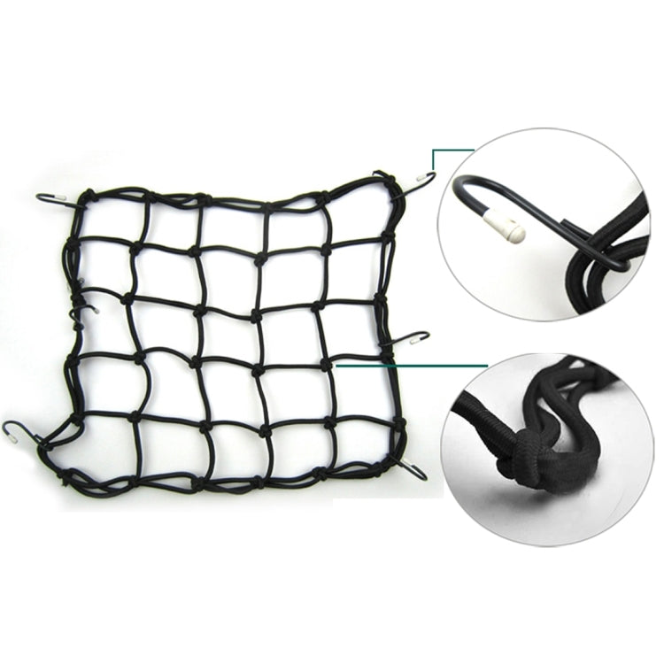 Motorcycle Nylon Fix Net with 6 Hooks, Size:30×30cm