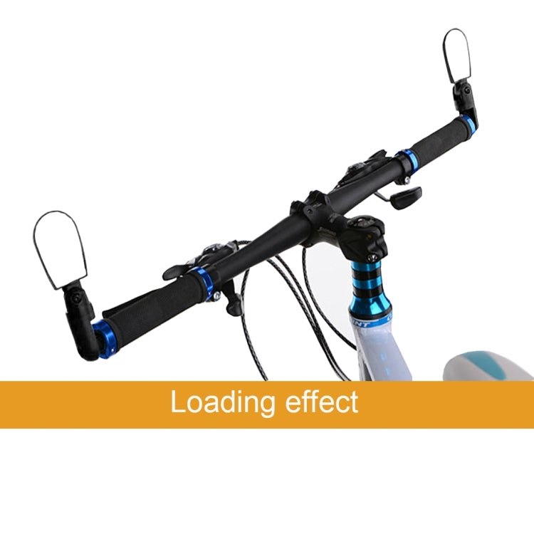 2 PCS Mini Universal Adjustable Rear View Mirror Rear Reflector for Bicycle / Mountain Bike