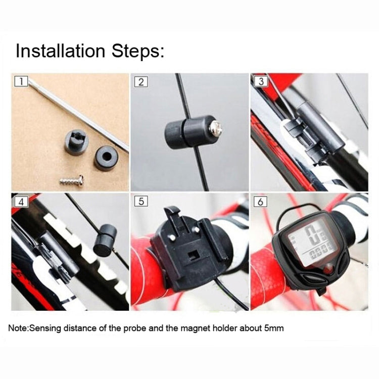 English Waterproof 14 Function Cycle Computer LCD Odometer Speedometer