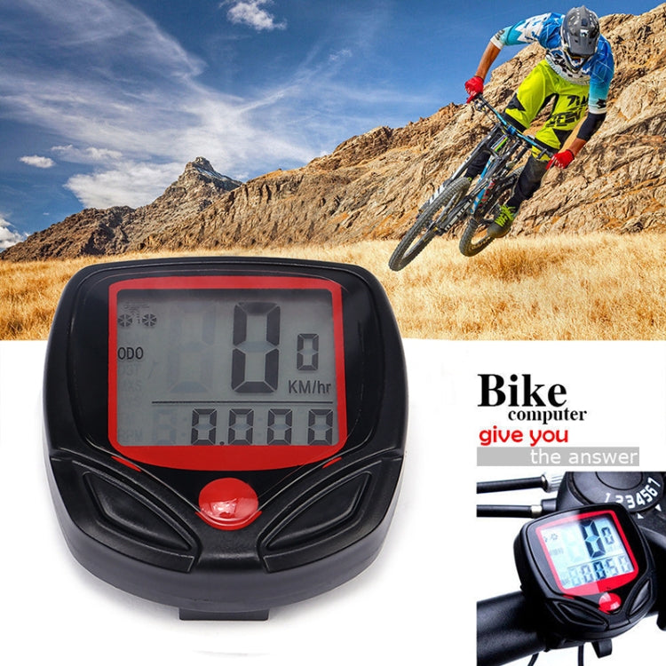 English Waterproof 14 Function Cycle Computer LCD Odometer Speedometer