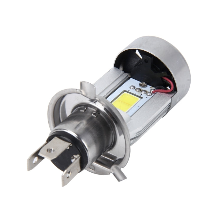 H4 HS1 Motorcycle Headlamps COB Spotlights Electric Car Fog Lights  6000K 20W 2600LM 5000Hours(White Light)