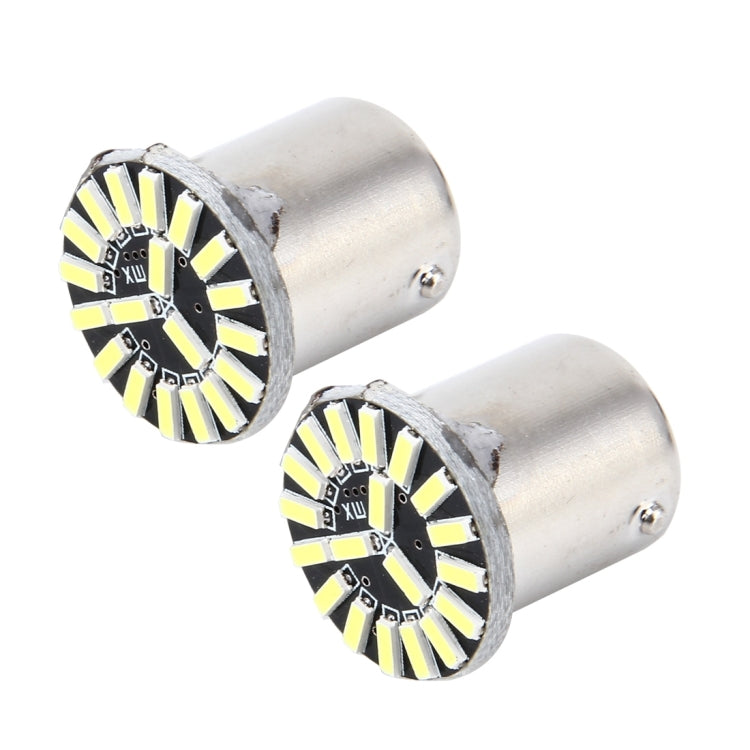 2 PCS 1156/BA15S 1W 50 LM 6000K Car AutoTurn Light with 19 SMD-4014 LED Lamps, DC 12V