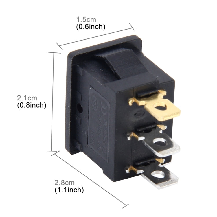 10 PCS Car Auto Universal DIY 3 Pin Boat Cap OFF- ON Push Button