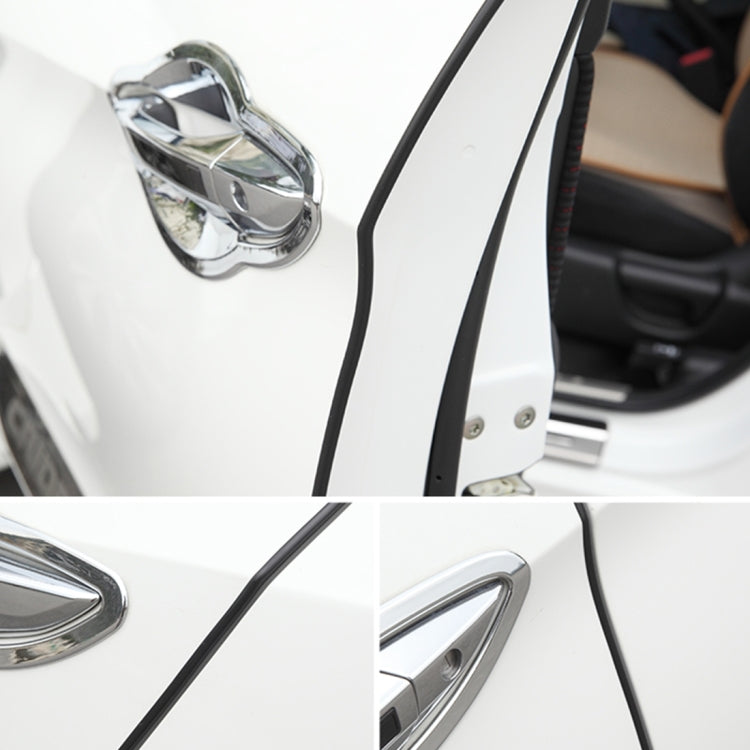 5.6m Car Decorative Strip Rubber Chrome Decoration Strip Door Seal Window Seal