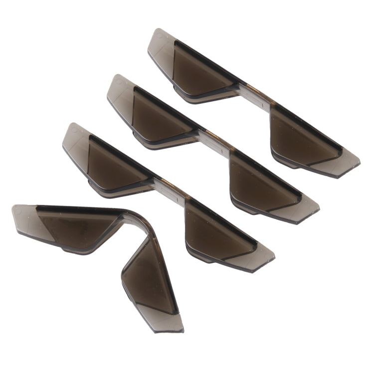 3R 3R-2107 4 PCS Rubber Car Side Door Edge Free Bending Protection Guards Cover Trims Stickers