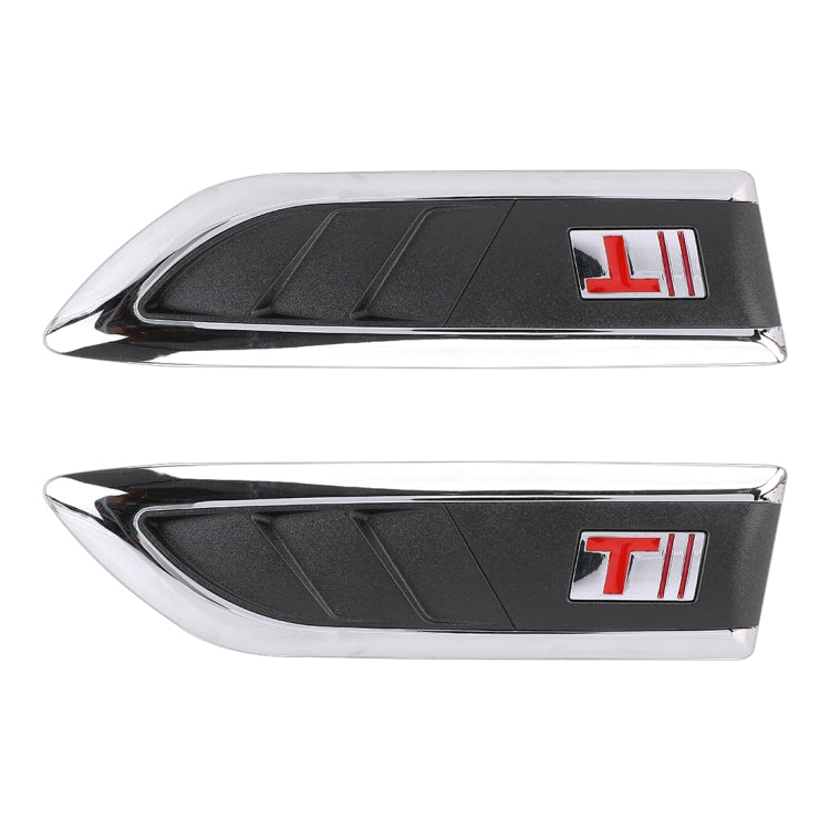 2 PCS Car Side Air Intake Flow Vent Fender Decorative Stickers Cover