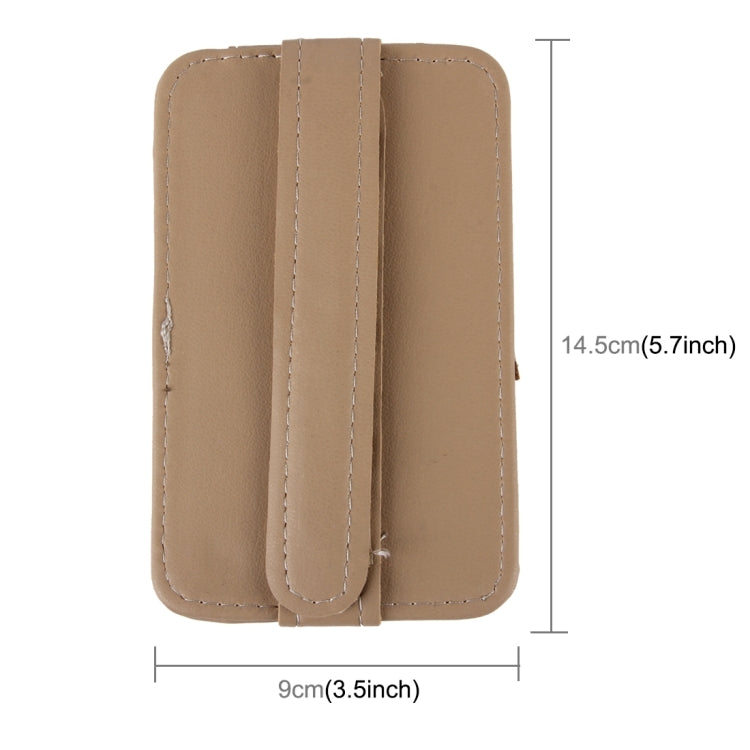 FUDAOCHE Multi-functional Auto Car Sun Visor Sunglasses Holder Card CD Storage Holder Pouch Bag