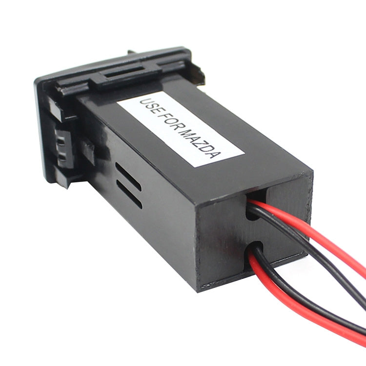 Car DC12V 2.1A Dual USB Port Charger for Mazda