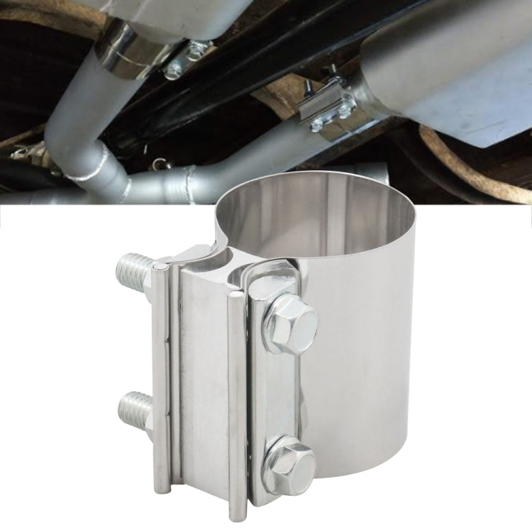2.0 inch Car Turbo Exhaust Downpipe Stainless Steel Lap Joint Band Clamp, 2.0 inch