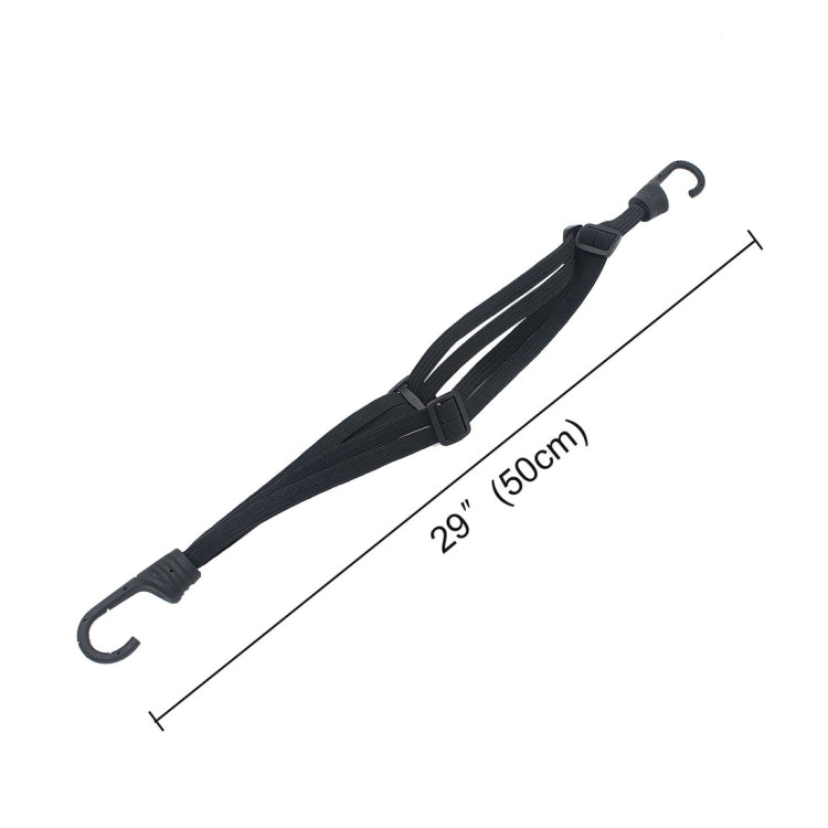 Motorcycle Elastic Fix Helmet Rope with 2 Hooks, Length: 60cm