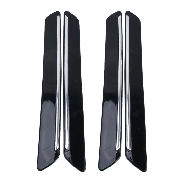 4 PCS Universal Car Auto Plastic Wrap Rubber Front Rear Body Bumper Guard Protector Strip Sticker