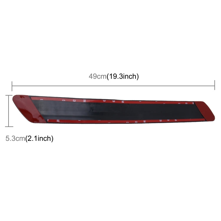 4 PCS Universal Car Auto Plastic Wrap Rubber Front Rear Body Bumper Guard Protector Strip Sticker