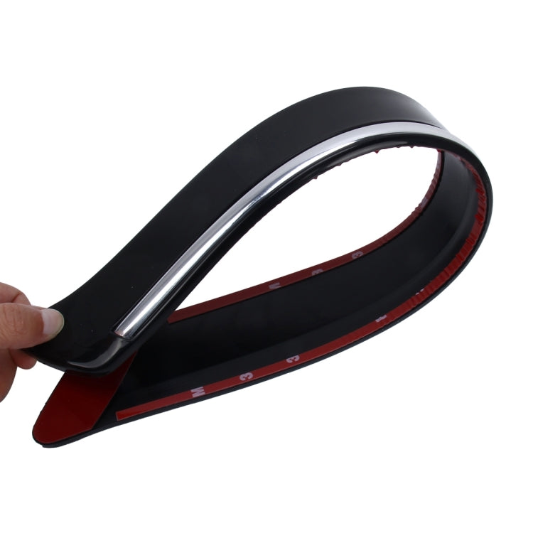 4 PCS Universal Car Auto Plastic Wrap Rubber Front Rear Body Bumper Guard Protector Strip Sticker