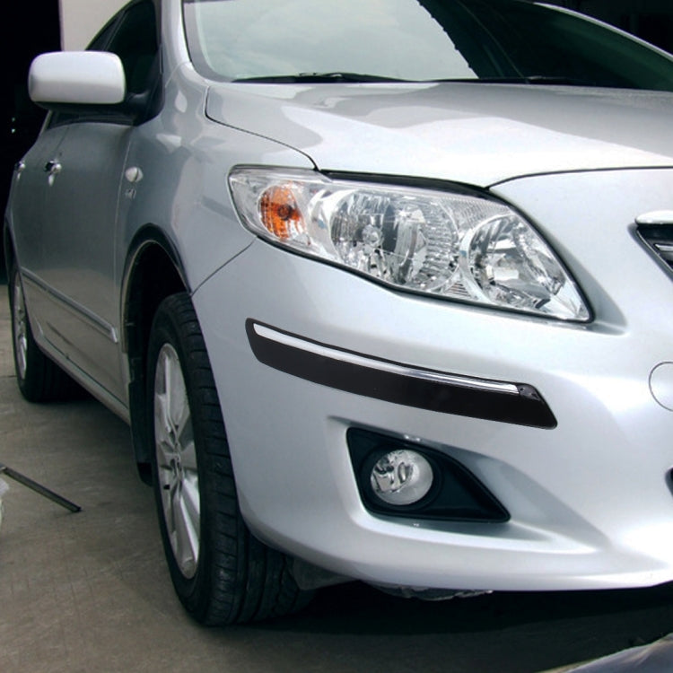 4 PCS Universal Car Auto Plastic Wrap Rubber Front Rear Body Bumper Guard Protector Strip Sticker