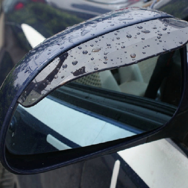 2 PCS Car Auto Universal Rubber Reversing Rearview Mirror Rain Baffle Plate