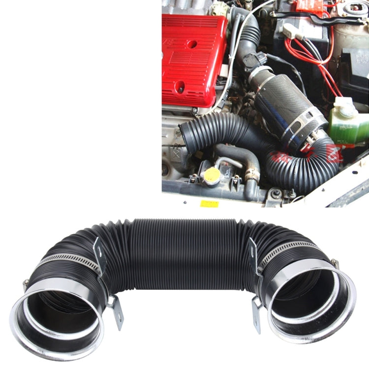 Car Auto Universal Tube Air Filter Adjustable Cold Air Injection Intake System Pipe Without Air Filter