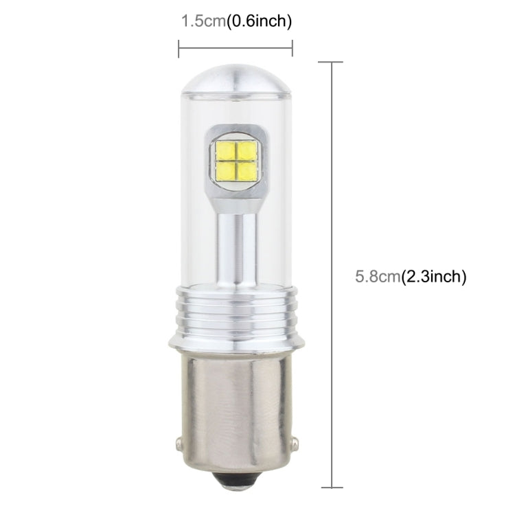 2 PCS  1156/BA15S 40W 800 LM 6000K Car Turn Light Backup Light Brake Light with 8 CREE Lamps, DC 12V