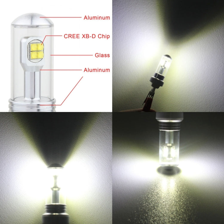 2 PCS 7440 40W 800 LM 6000K Car Turn Light Backup Light Brake Light with 8 CREE Lamps, DC 12V