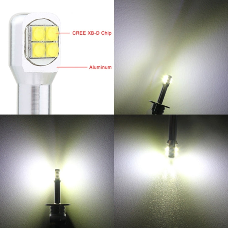 2 PCS  H1 40W 800 LM 6000K 8 CREE LEDs Car Fog Lights, DC 12V