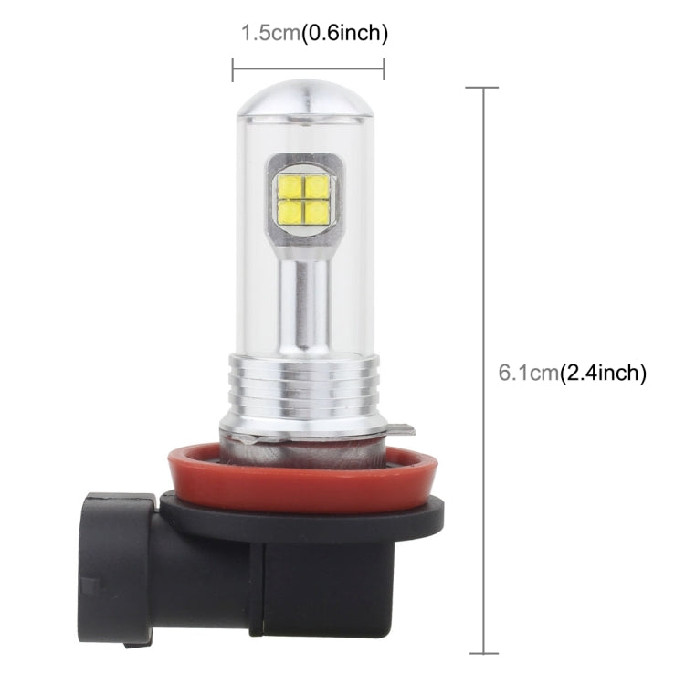 2 PCS  H8/H11 40W 800 LM 6000K 8 CREE LEDs Car Fog Lights, DC 12V