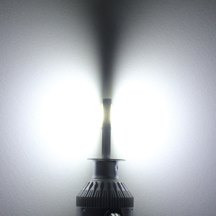 2 PCS  H1 18W 1800 LM 8000K IP68 Canbus Constant Current Car LED Headlight with 2 COB Lamps, DC 9-36V