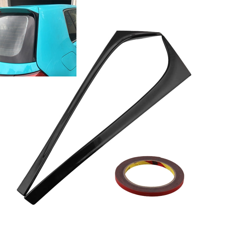 Car-styling ABS Gloss Black Rear Wing Side Spoiler Lip for Volkswagen Golf 7 MK7 2014-2017