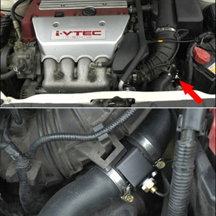 Car Water Temperature Meter Temperature Gauge Joint Pipe Radiator Sensor Adaptor Clamps for Honda, Size: 34mm