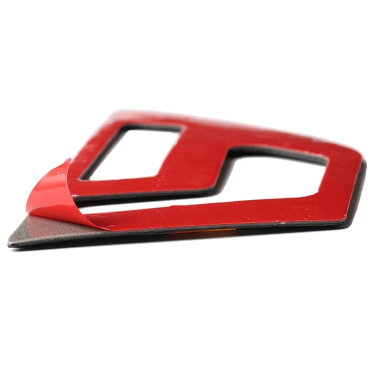 2 PCS German Flag Car Carbon Fiber Right Drive Seat Adjustment Panel Decorative Sticker for Mercedes-Benz W204 2007-2013