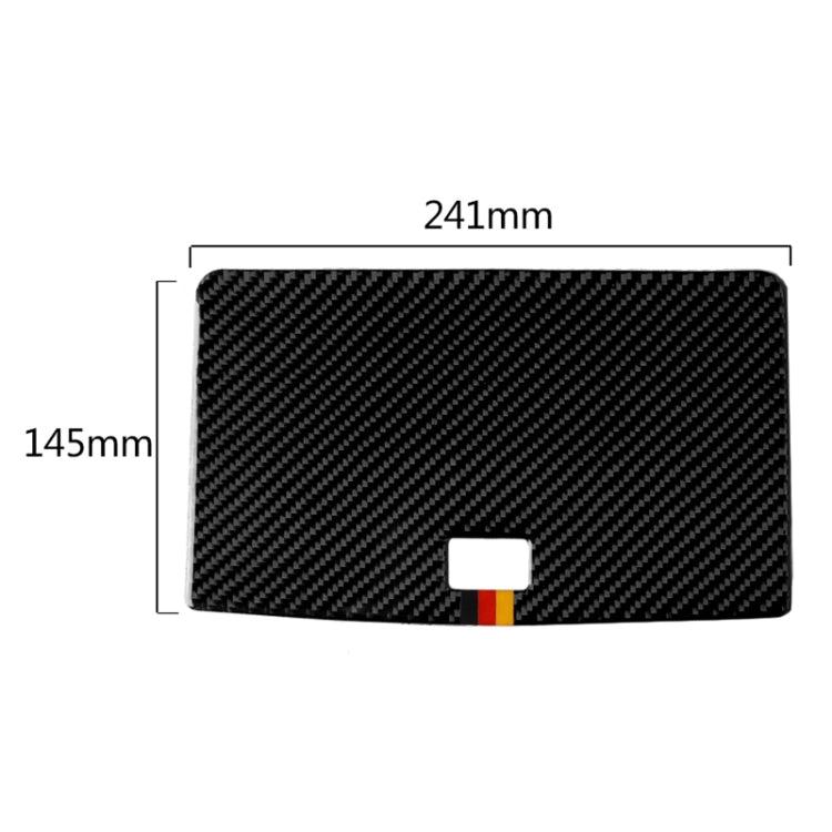 Car German Flag Carbon Fiber Console Navigation Panel Decorative Sticker for Mercedes-Benz W204 C Class 2007-2010
