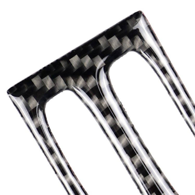 Car Carbon Fiber Intermediate Air Outlet Panel Decorative Sticker for Mercedes-Benz W204 2011-2013