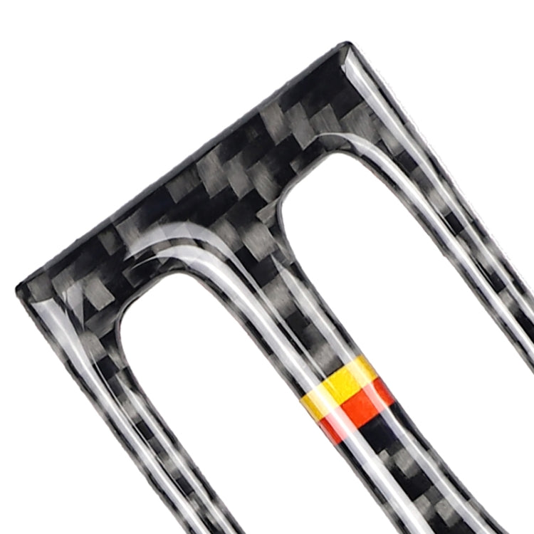 Car German Flag Carbon Fiber Intermediate Air Outlet Panel Decorative Sticker for Mercedes-Benz W204 2011-2013