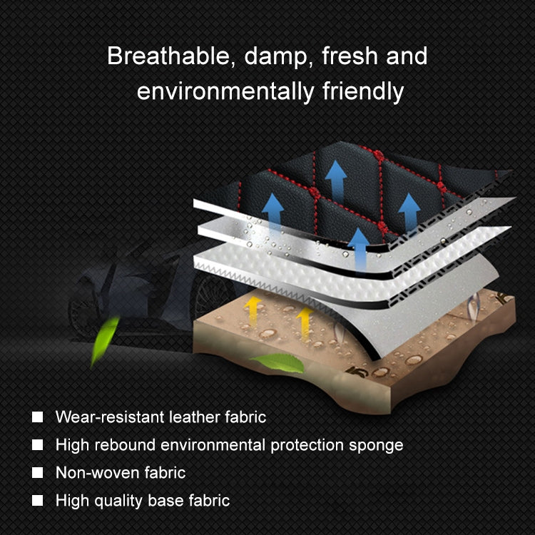 Car Leather Full Coverage Seat Cushion Cover, Standard Version, Only One Seat