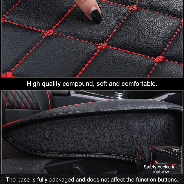Car Leather Full Coverage Seat Cushion Cover, Luxury Version,Only One Front Seat