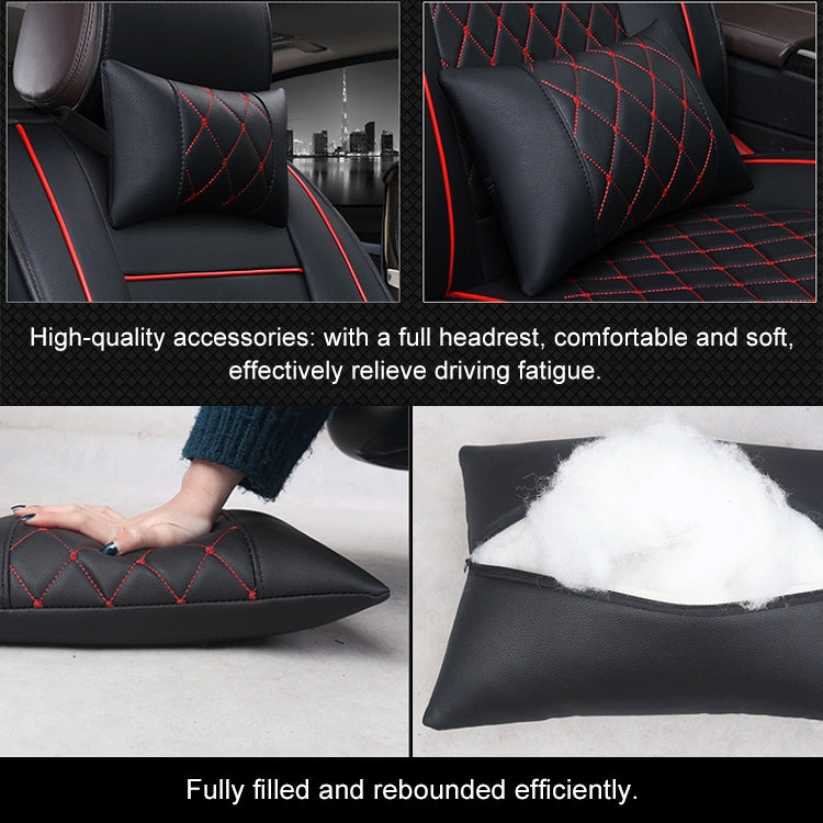 Car Leather Full Coverage Seat Cushion Cover, Luxury Version,Only One Front Seat