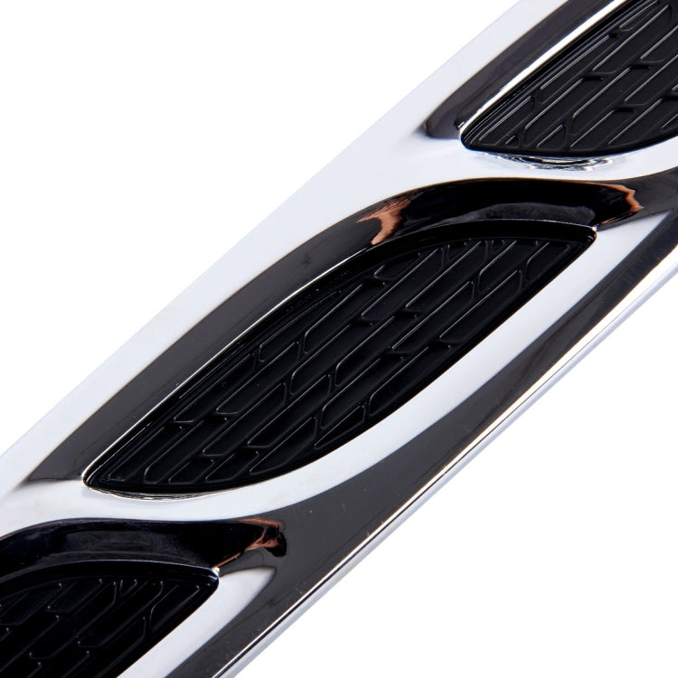2PCS V-623 JDM Style Plastic Decorative Air Flow Intake Turbo Bonnet Hood Side Vent Cover With Self-adhesive Stick