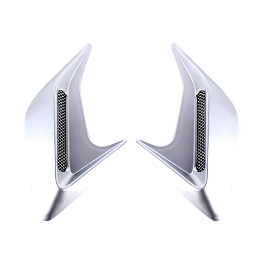 2PCS Plastic Decorative Air Flow Intake Turbo Bonnet Hood Side Vent Grille Cover With Self-adhesive Sticker