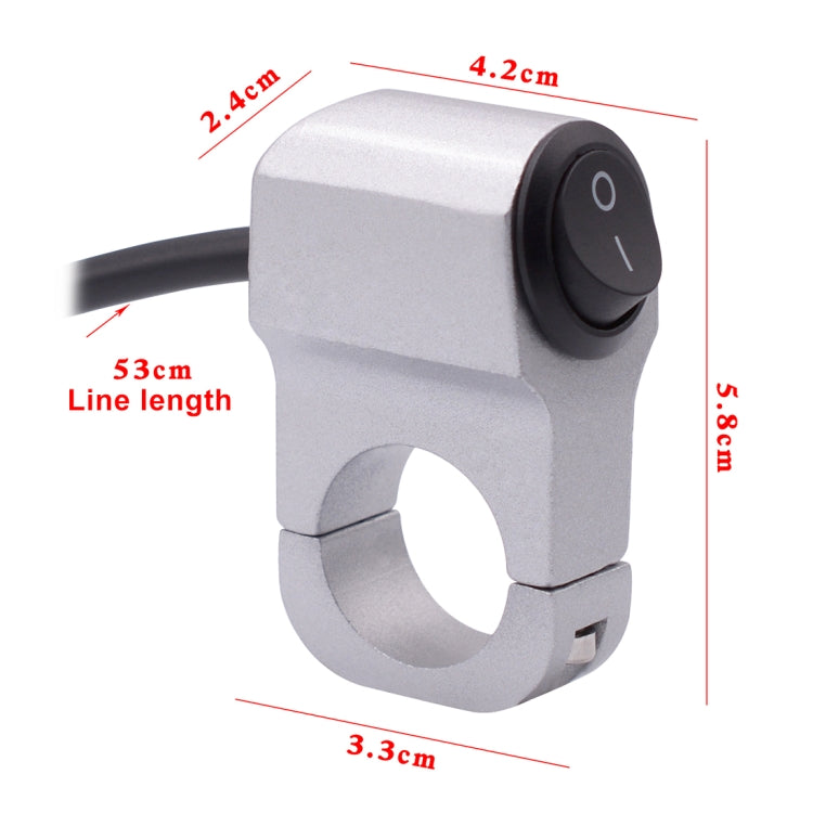 Motorcycle Headlight Auxiliary Light Aluminum Alloy Switches with Lock