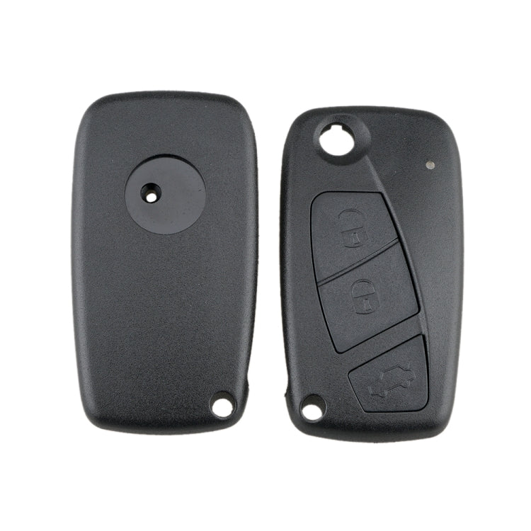 For FIAT Car Keys Replacement 3 Buttons Car Key Case with Side Battery Holder