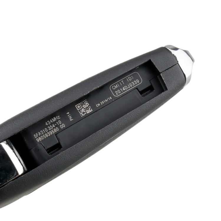 For PEUGEOT Car Keys Replacement 2 Buttons Car Key Case with Holder, without Grooved