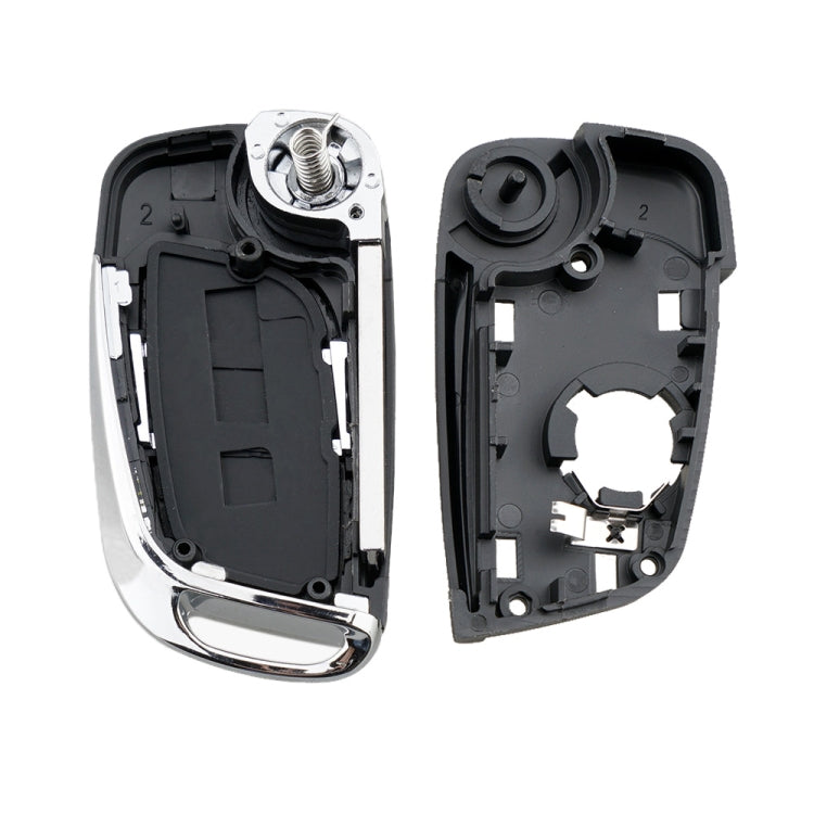 For PEUGEOT Car Keys Replacement 2 Buttons Car Key Case with Holder, without Grooved