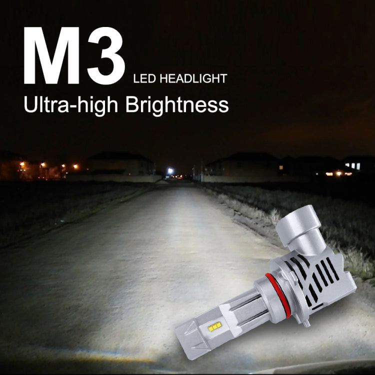 2 PCS M3 9005 / HB3 / H10 DC9-32V / 17W / 6500K / 2000LM IP68 Car LED Headlight Lamps