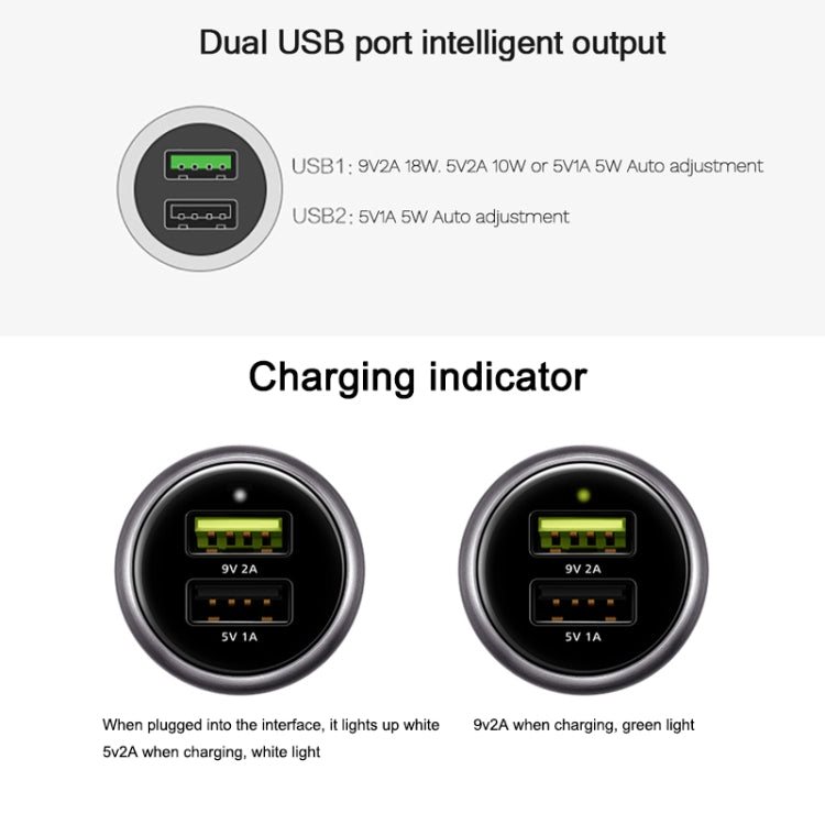 Original Huawei CP31 18W Max Dual USB Port Fast Charging Car Charger