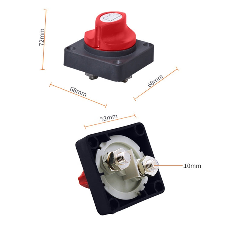Car Auto RV Marine Boat Battery Selector Isolator Disconnect Rotary Switch Cut