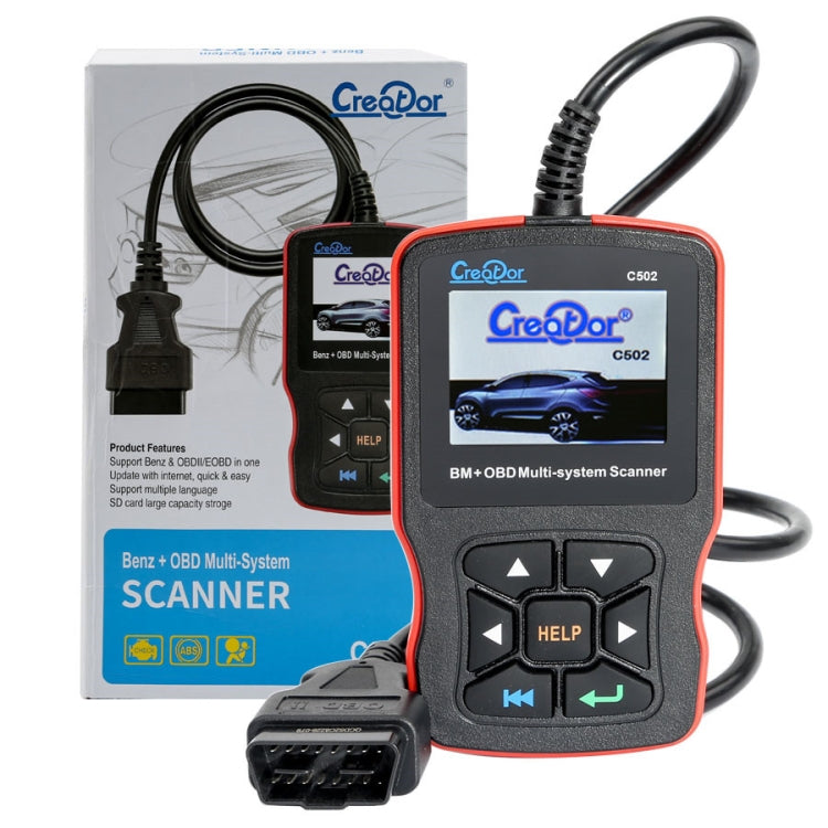 Creator C502 V7.6 Car OBD2 Multi-system Scanner Car Diagnostic Tool for Mercedes-Benz before 2016