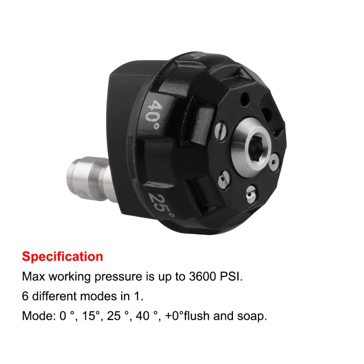 Multifunctional 6-in-1 Multi-hole Nozzle High-pressure Cleaner Car Washing Nozzle