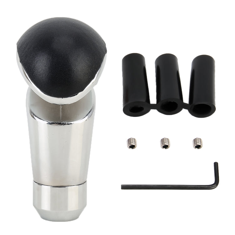 Universal Hollow Leather + Metal Car Gear Shift Knob